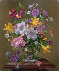 AW214ガラス花瓶の夏のアレンジ 作： Albert Williams